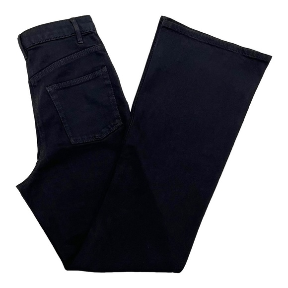 Aritzia Wilfred Free Twostep Flare Leg High Waisted Jeans Black Women’s Size 6 - Picture 7 of 13